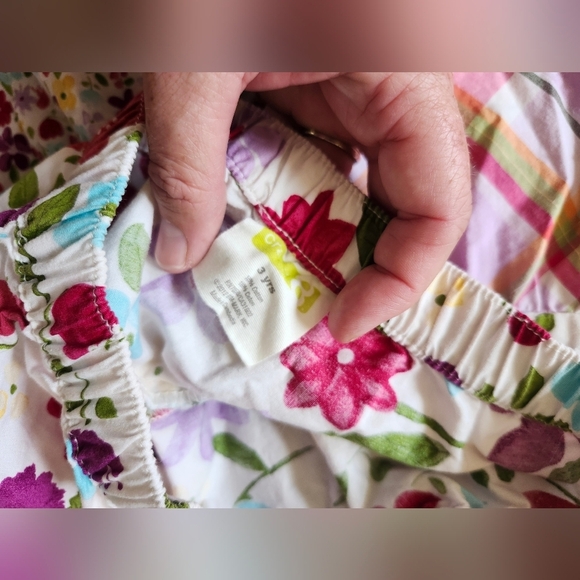 Crazy 8 3t Floral And Plaid Tiered Skirt - Picture 3 of 3